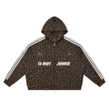 Unisex Leopard Full Zip Hoodie