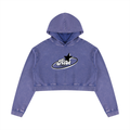 Women’s Mineral Washed Crop Hoodie
