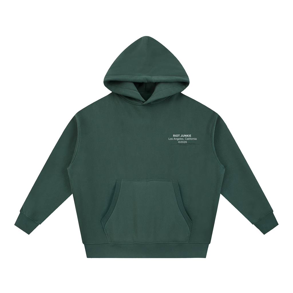 Essential Oversized Boxy Fit Fleece Hoodie