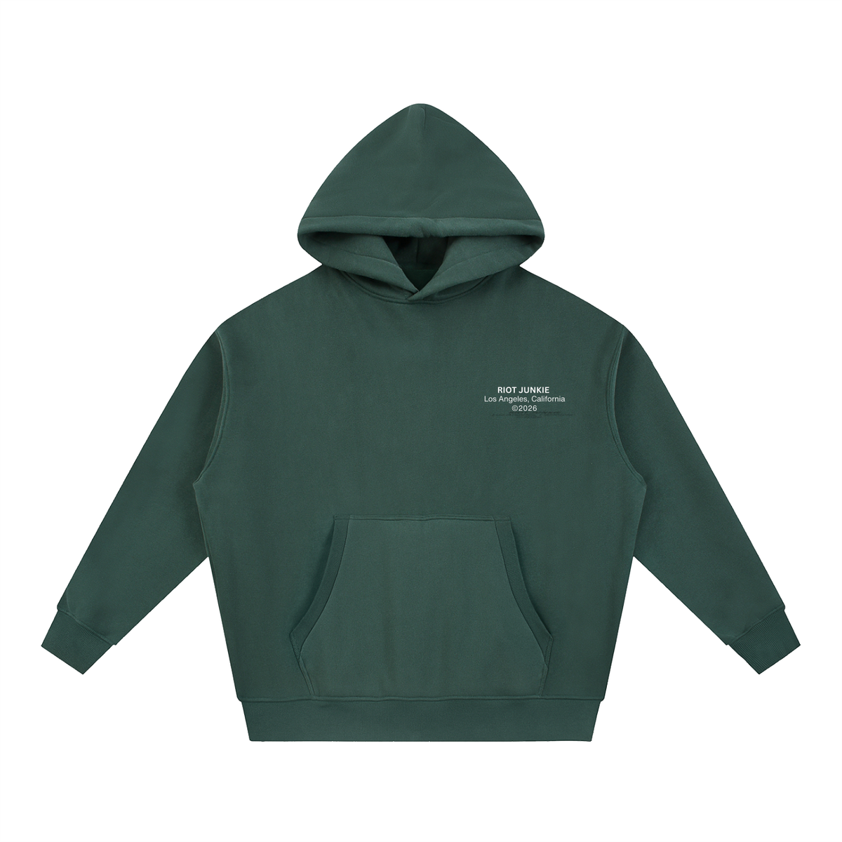 Essential Oversized Boxy Fit Fleece Hoodie