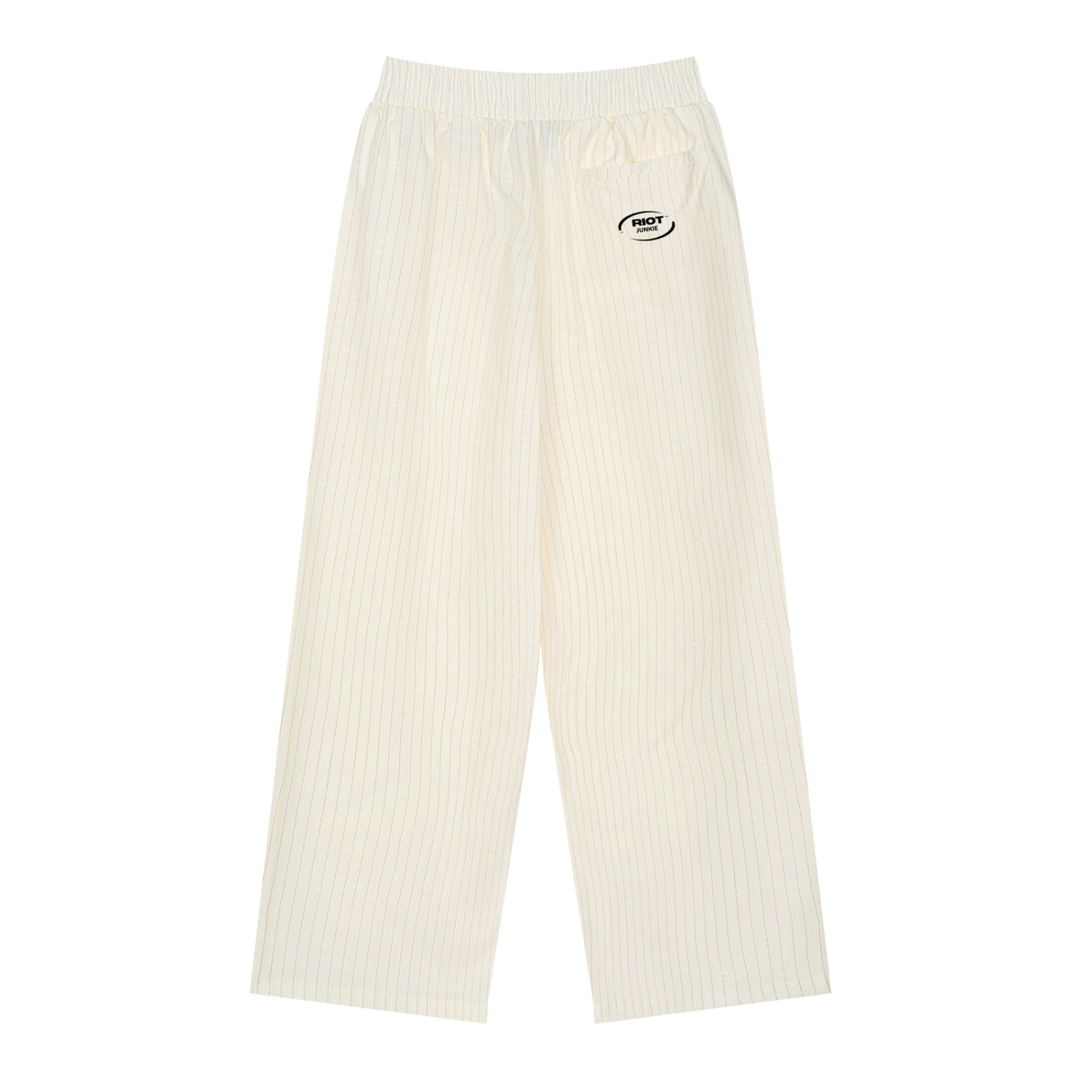 Unisex Striped Pleated Pants