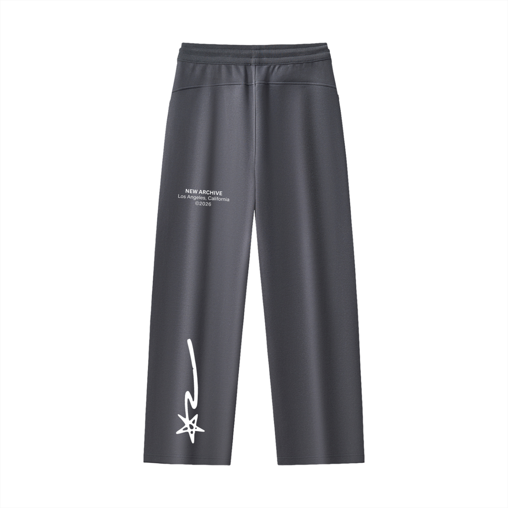 Essential Drawstring Straight-Leg Sweatpants