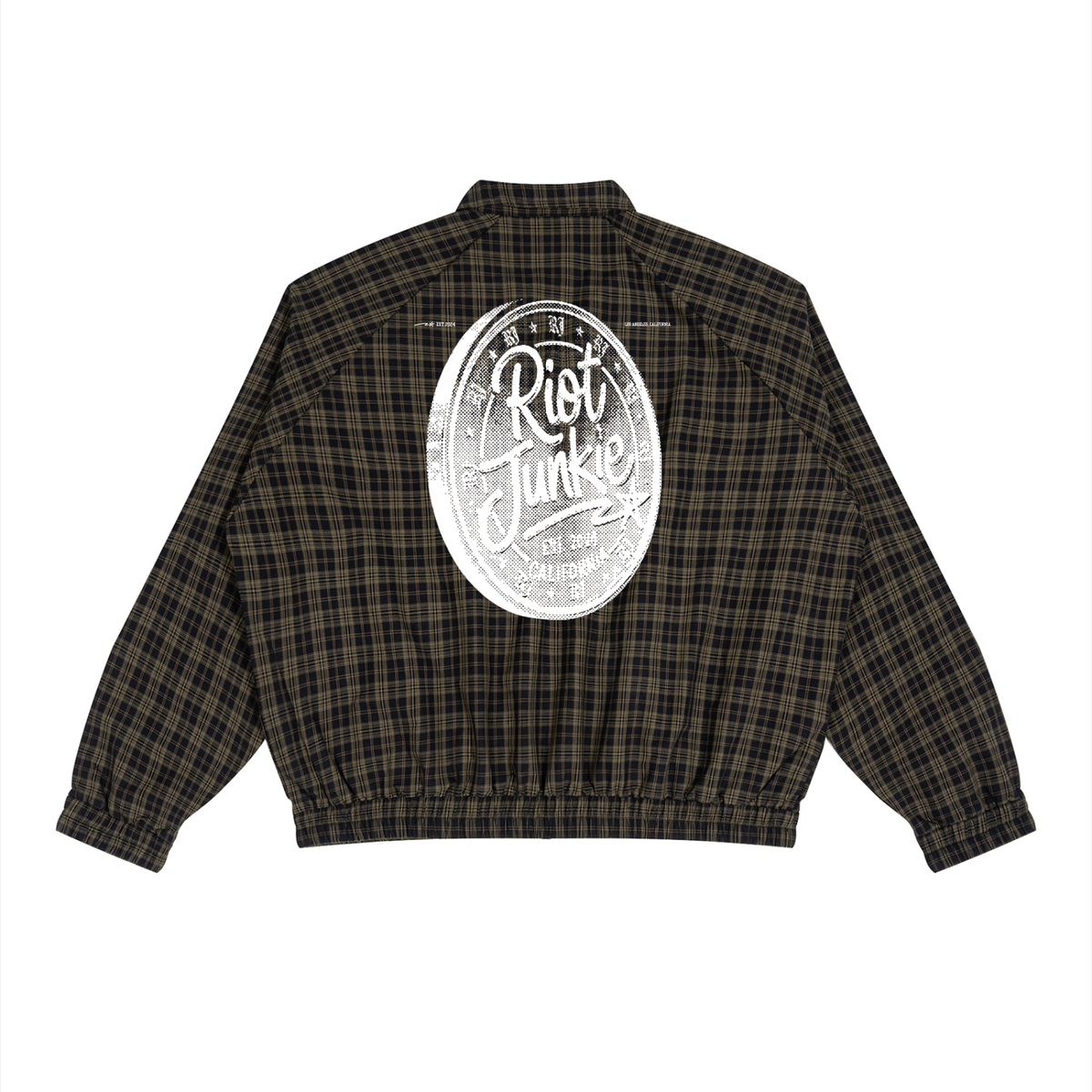 Unisex Plaid Full-Zip Track Jacket