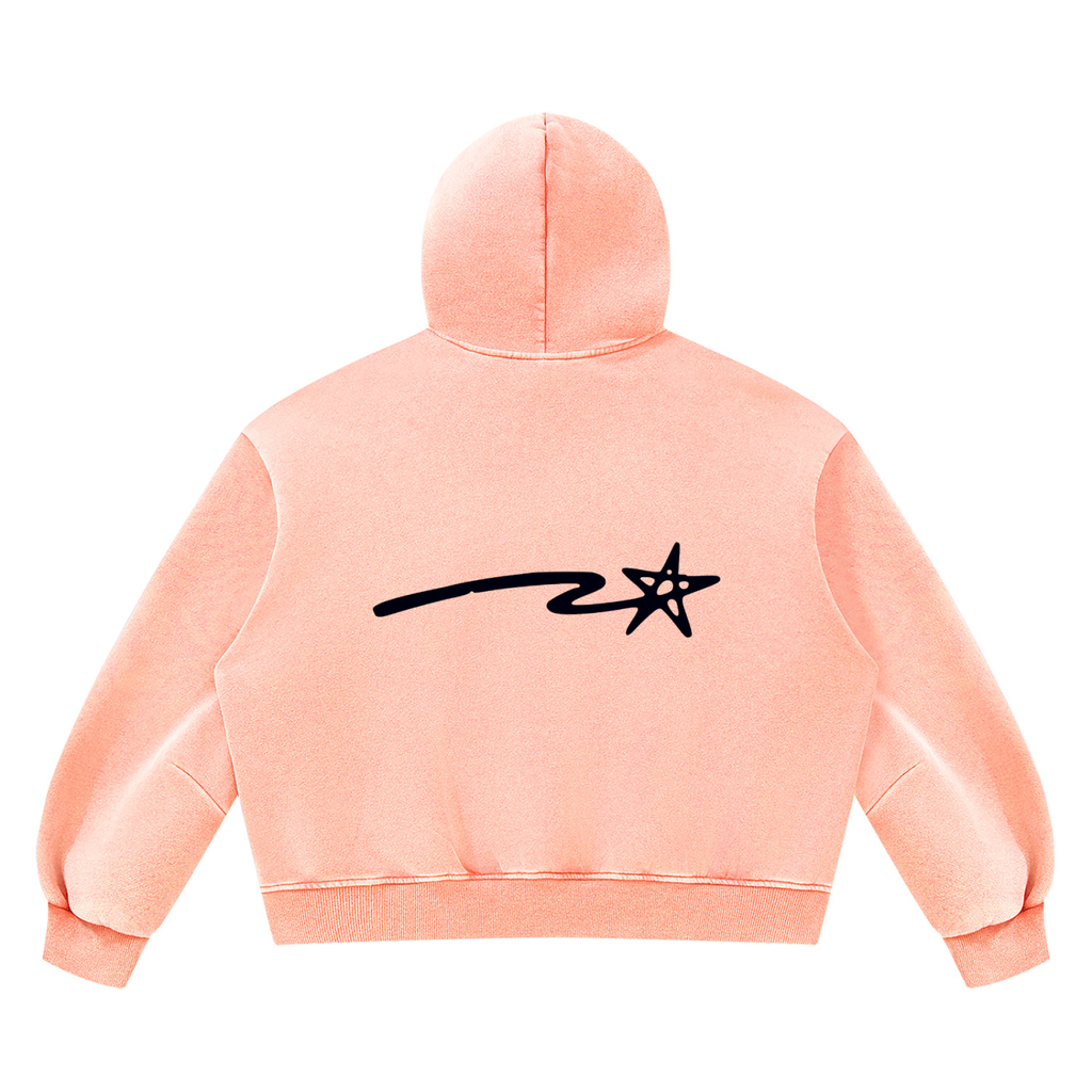 Unisex Vintage Wash Boxy Fleece Hoodie