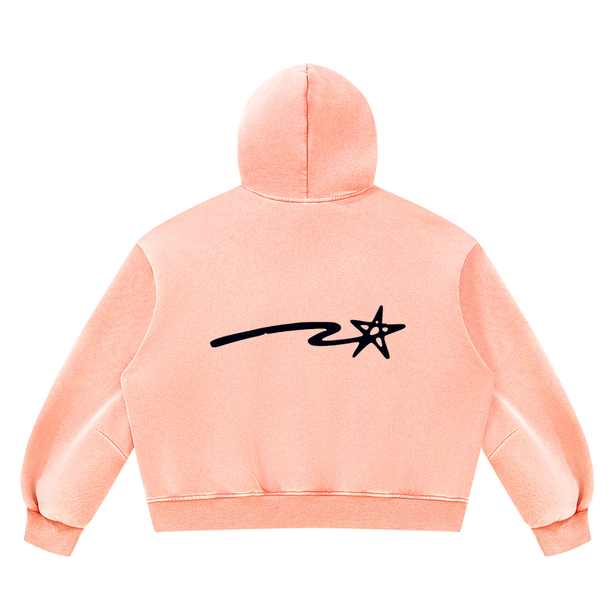 Unisex Vintage Wash Boxy Fleece Hoodie