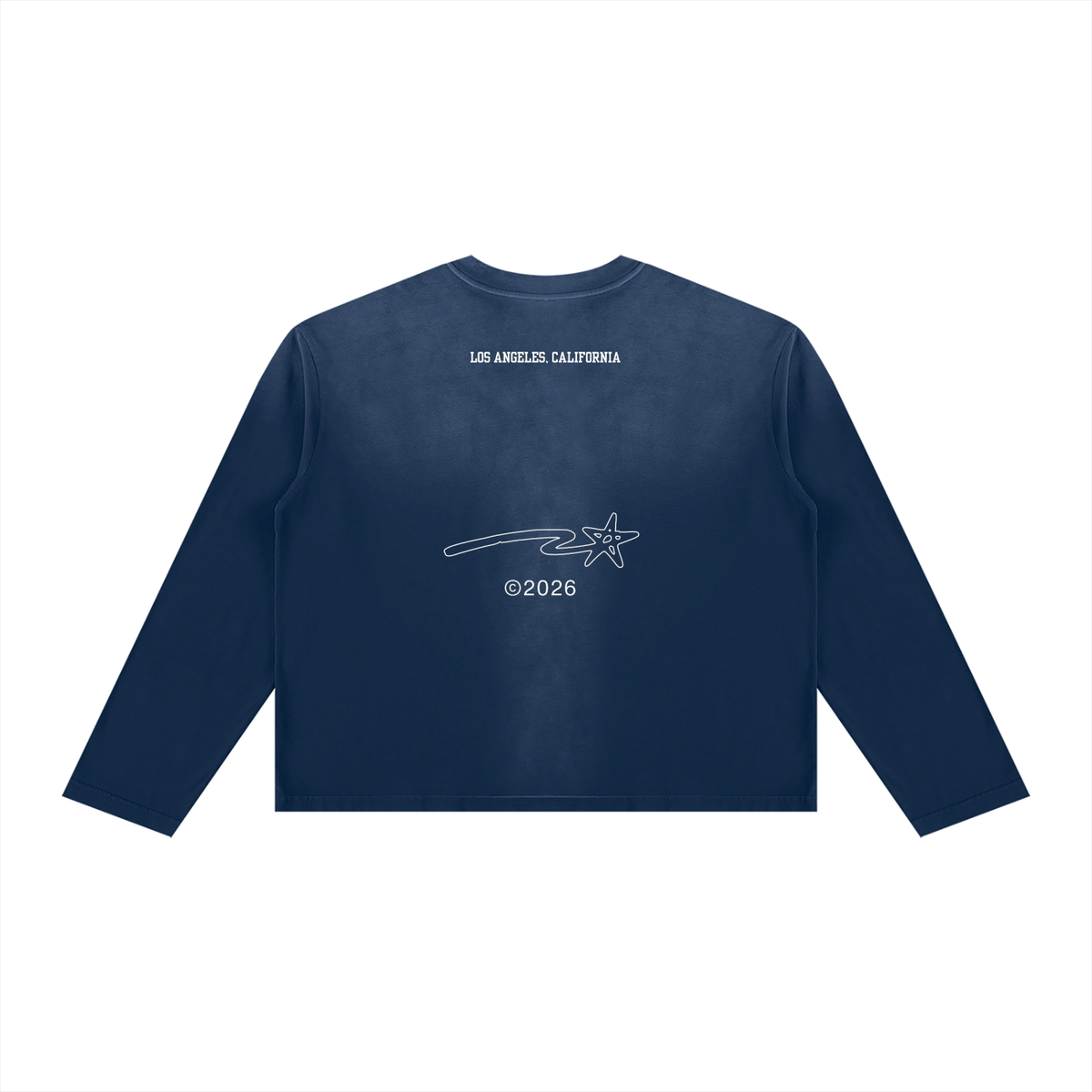 Unisex Sunfade Boxy Long Sleeve T-Shirt