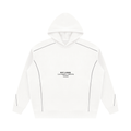 Unisex Oversized Piping Fleece Hoodie