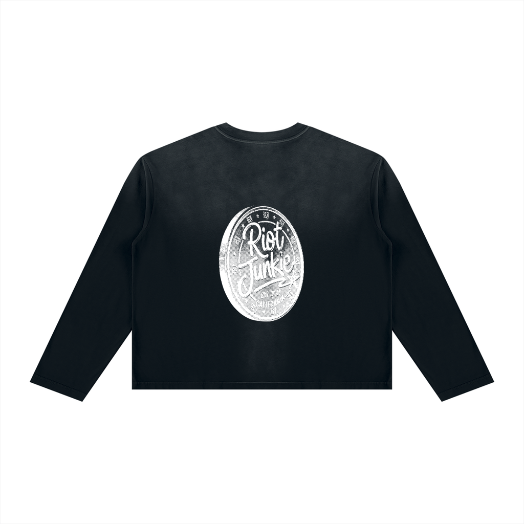 Unisex Sunfade Boxy Long Sleeve T-Shirt