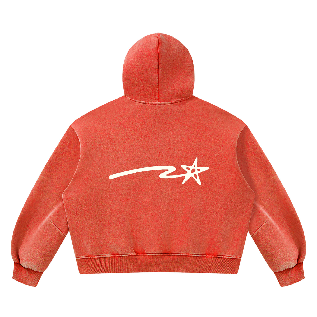 Unisex Vintage Wash Boxy Fleece Hoodie