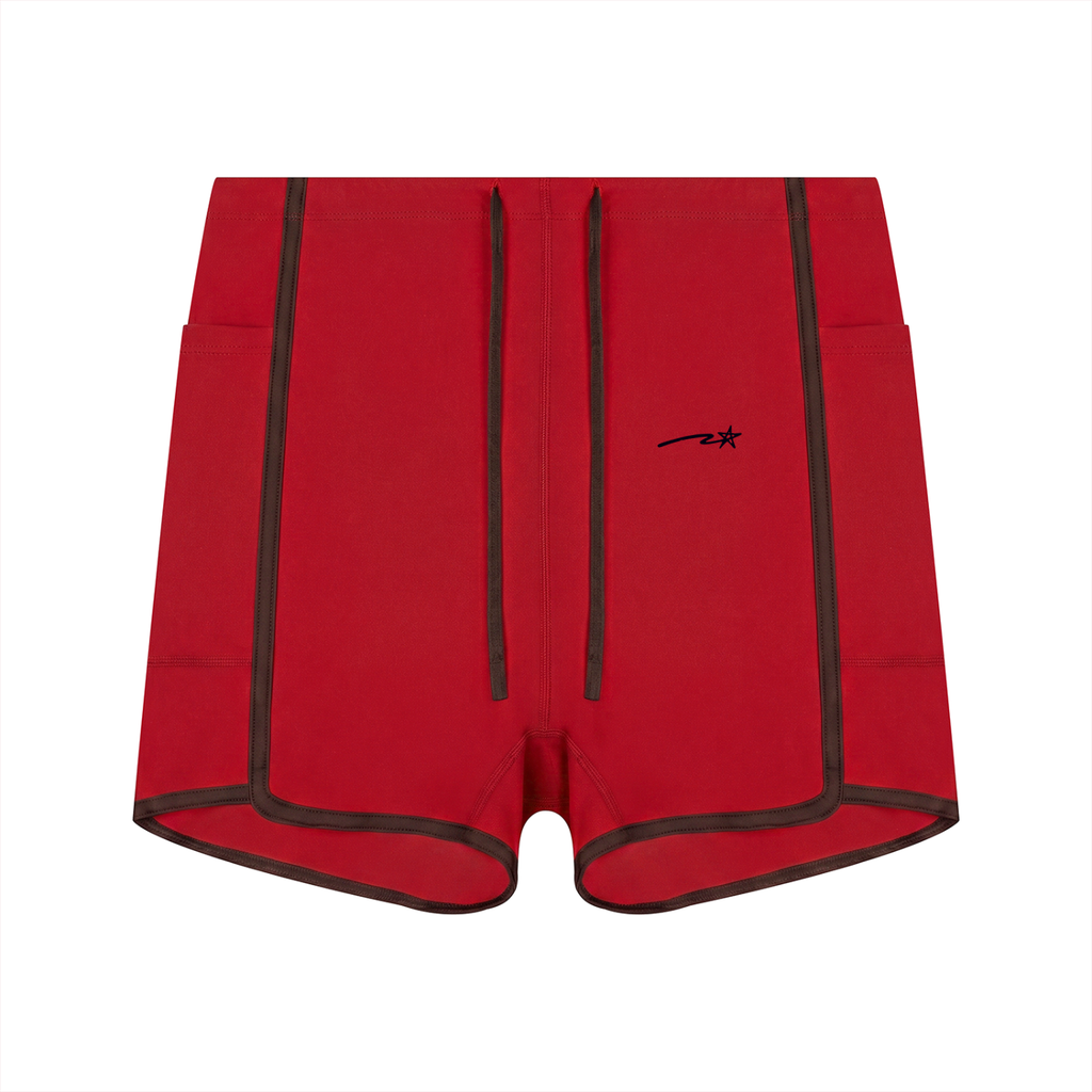 Women's High Waisted Ringer Yoga Shorts