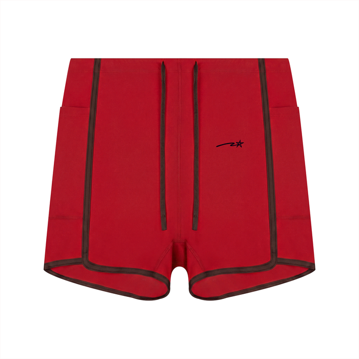 Women's High Waisted Ringer Yoga Shorts