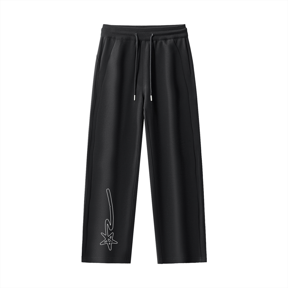 Essential Drawstring Straight-Leg Sweatpants