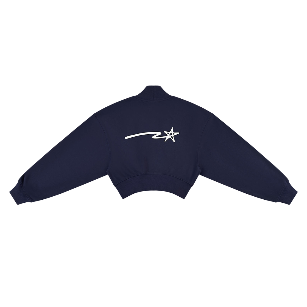 Women's Crop Mock Neck Sweatshirt