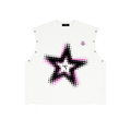 Distressed Grommet Eyelet Tank Top