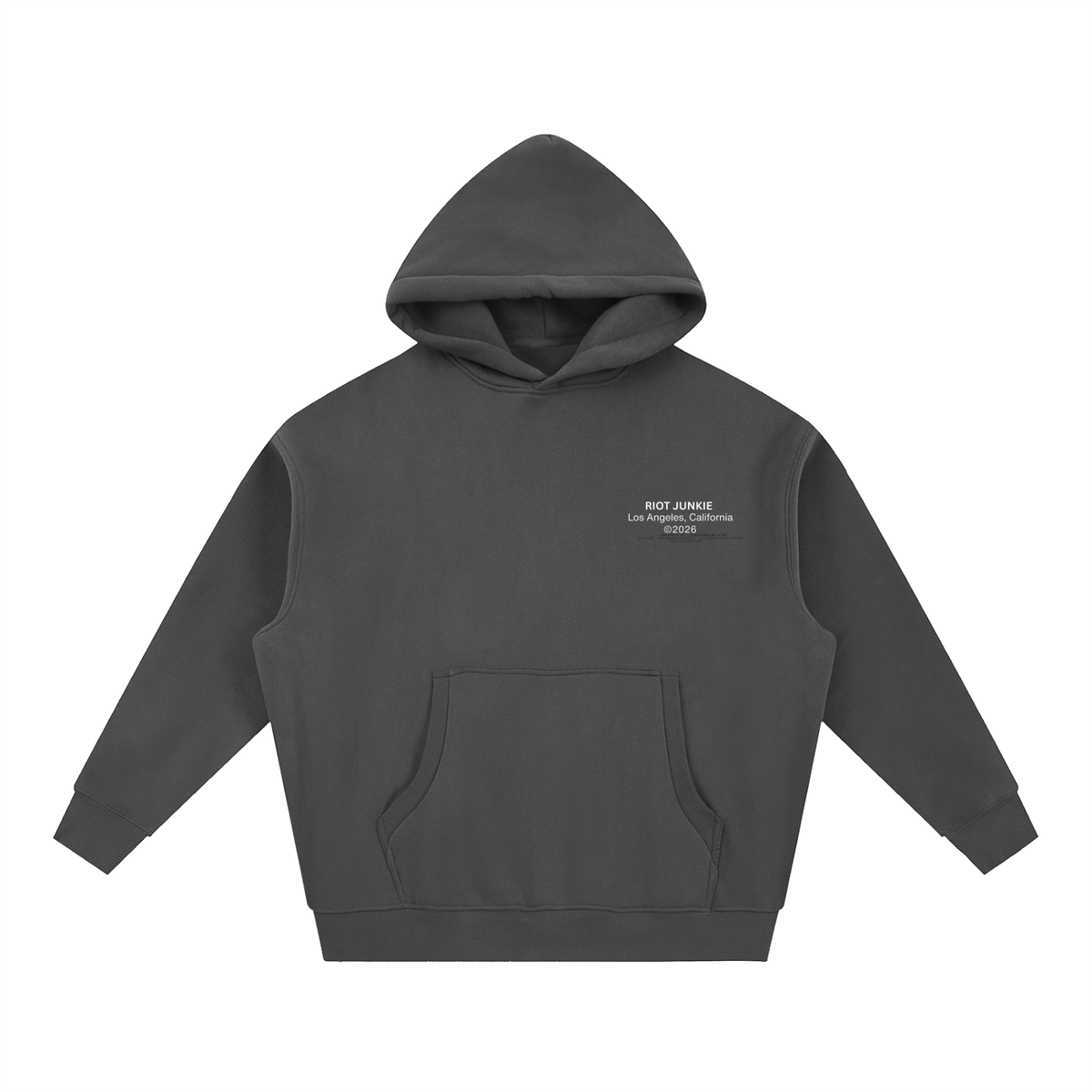 Essential Oversized Boxy Fit Fleece Hoodie