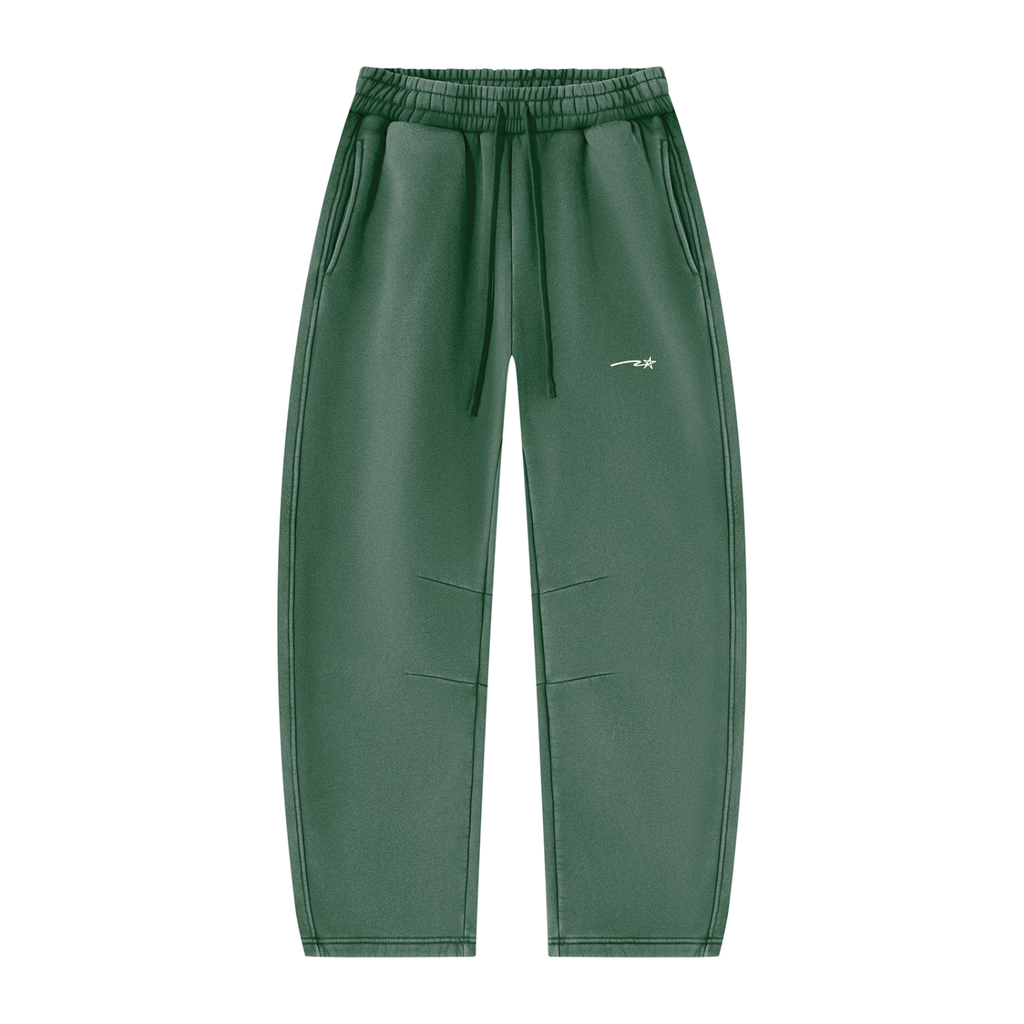 Unisex Vintage Wash Barrel Leg Fleece Sweatpants