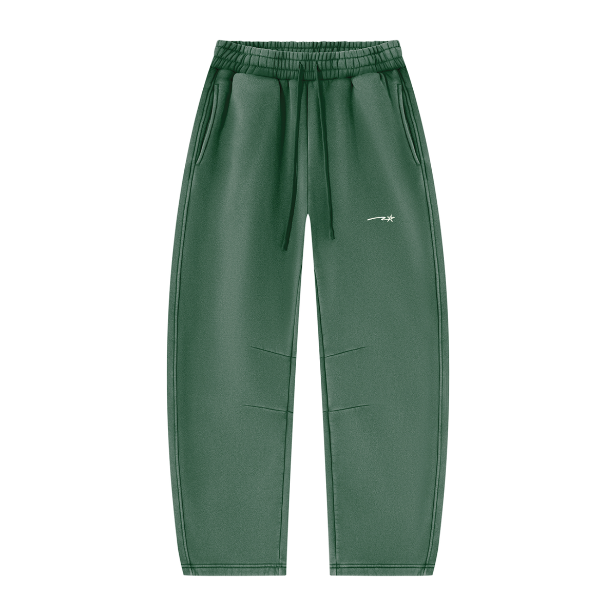 Unisex Vintage Wash Barrel Leg Fleece Sweatpants