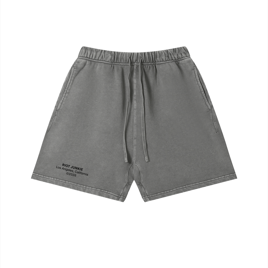 Unisex Vintage Wash Cotton Shorts
