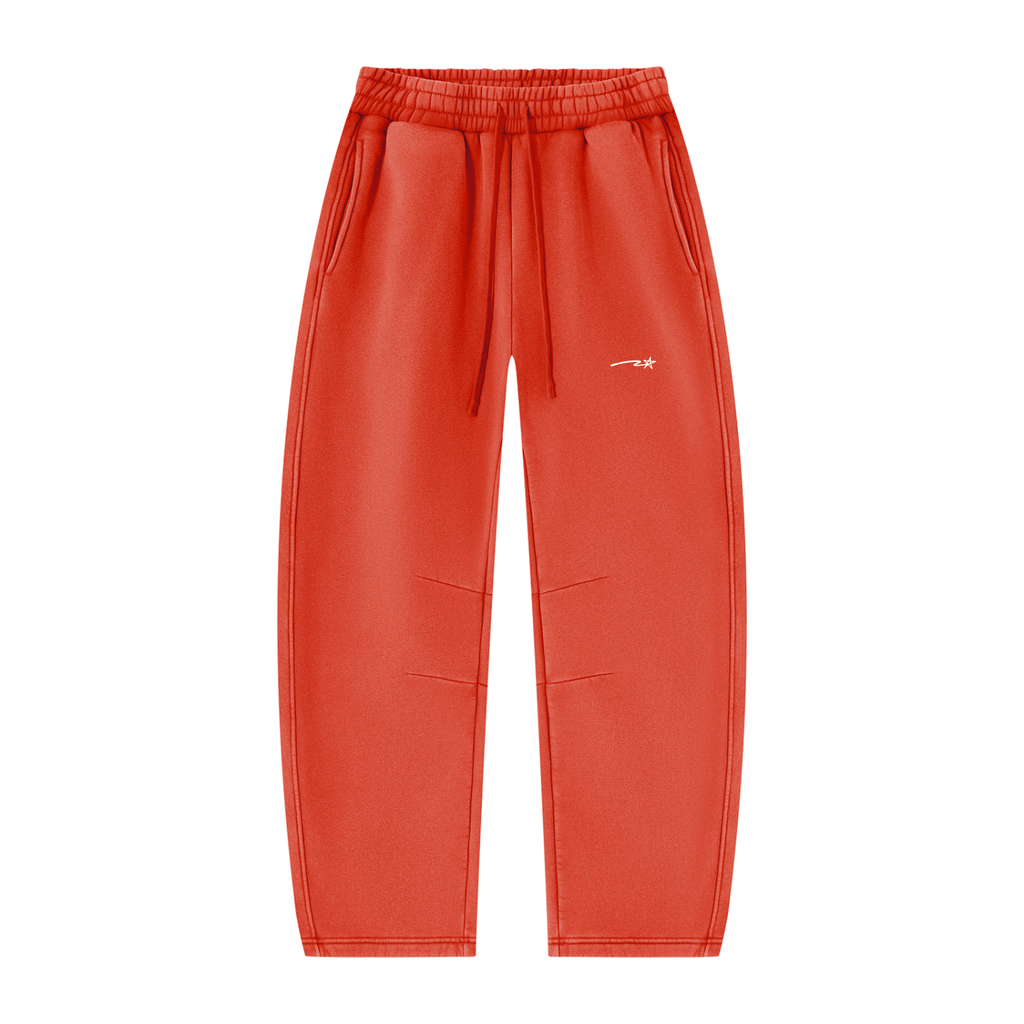 Unisex Vintage Wash Barrel Leg Fleece Sweatpants