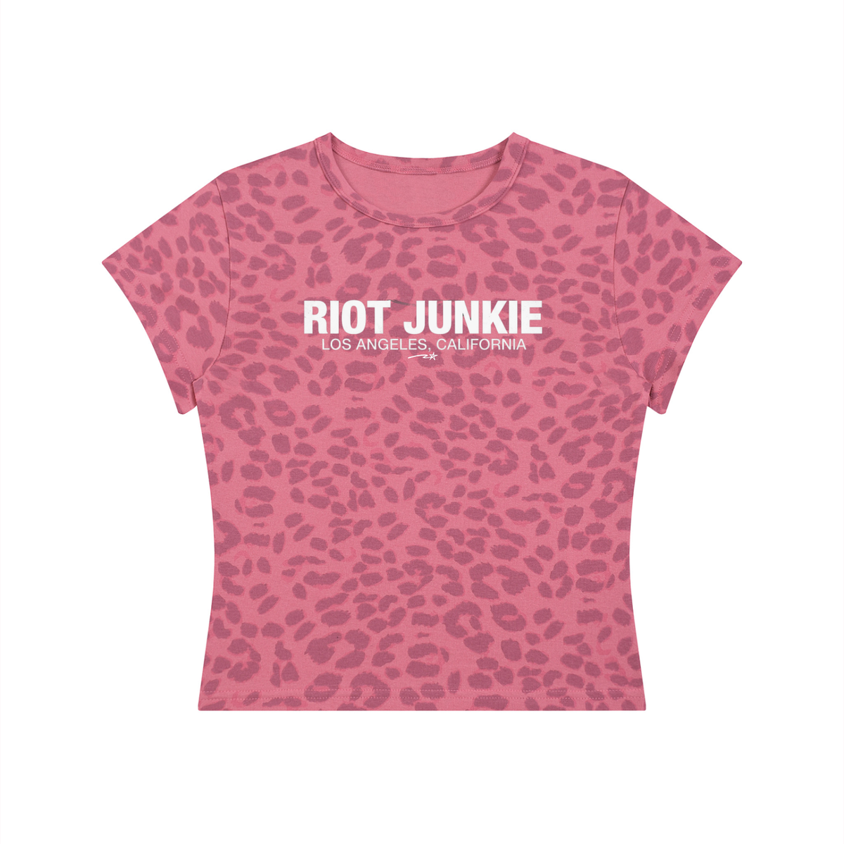 Women’s Leopard Print Crop T-Shirt