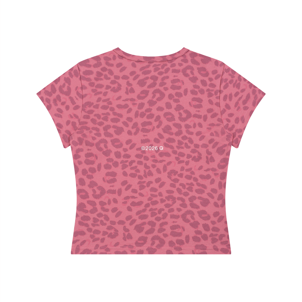 Women’s Leopard Print Crop T-Shirt