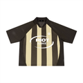 Unisex Striped Mesh Boxy Soccer Jersey