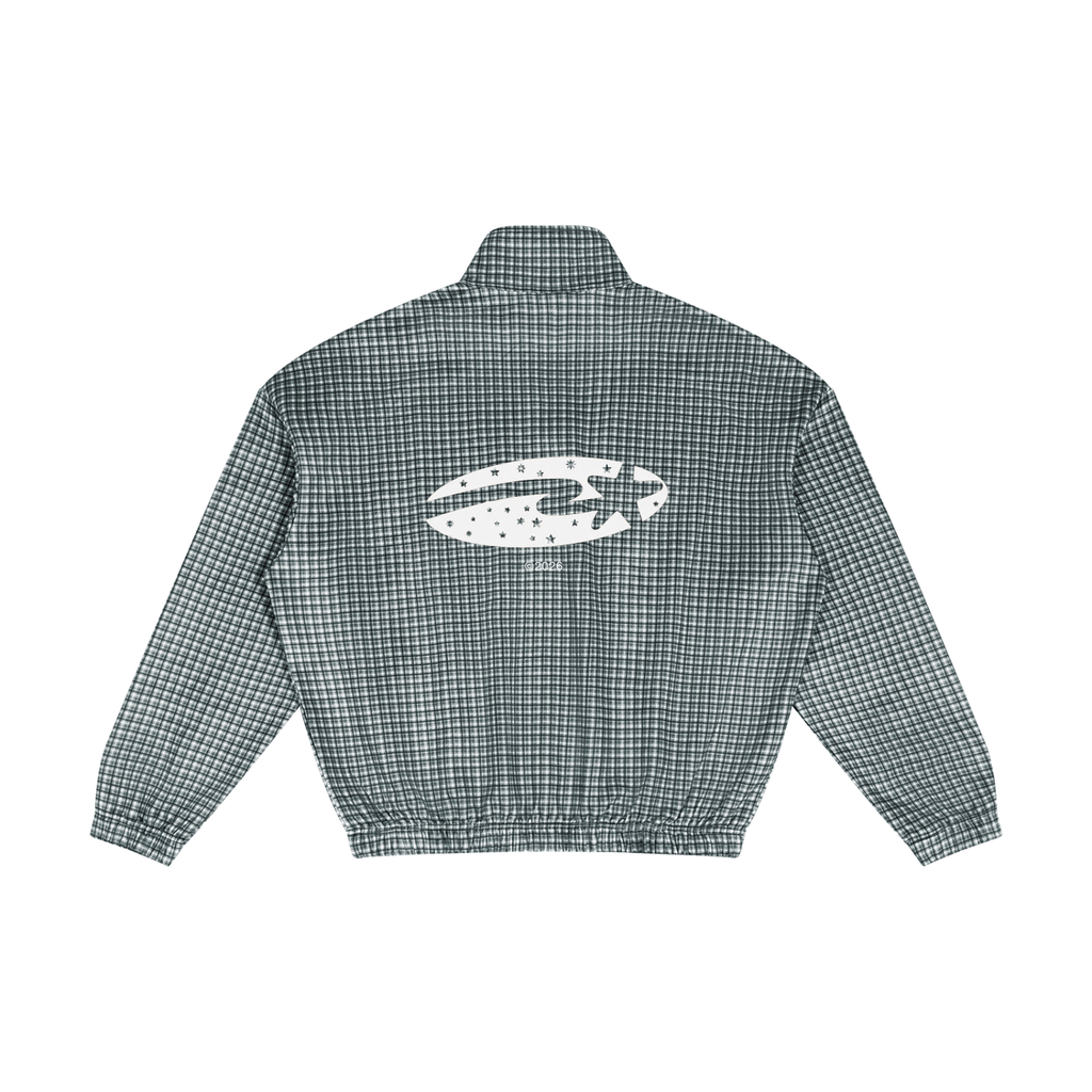 Unisex Plaid Quarter-Zip Sweatshirt