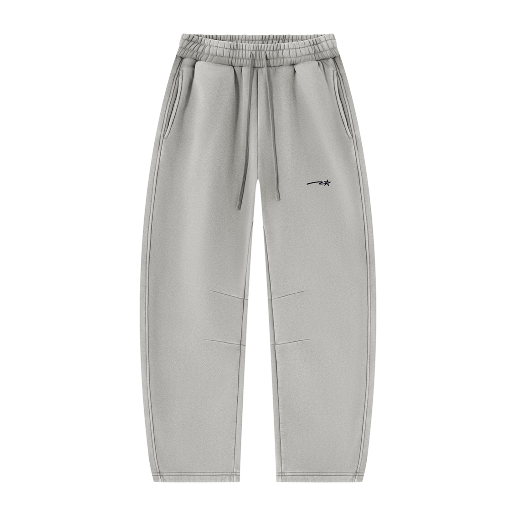 Unisex Vintage Wash Barrel Leg Fleece Sweatpants