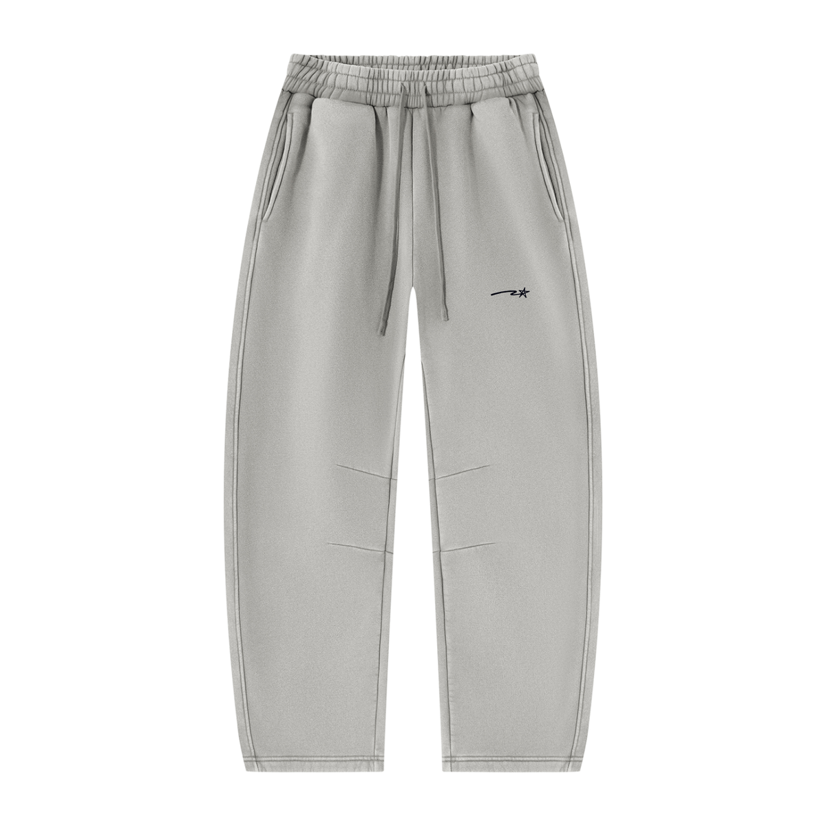 Unisex Vintage Wash Barrel Leg Fleece Sweatpants