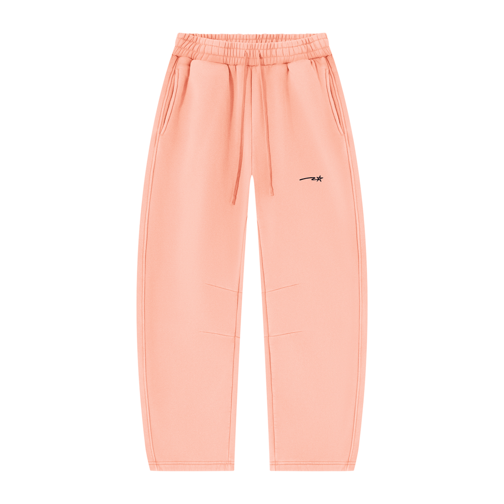 Unisex Vintage Wash Barrel Leg Fleece Sweatpants