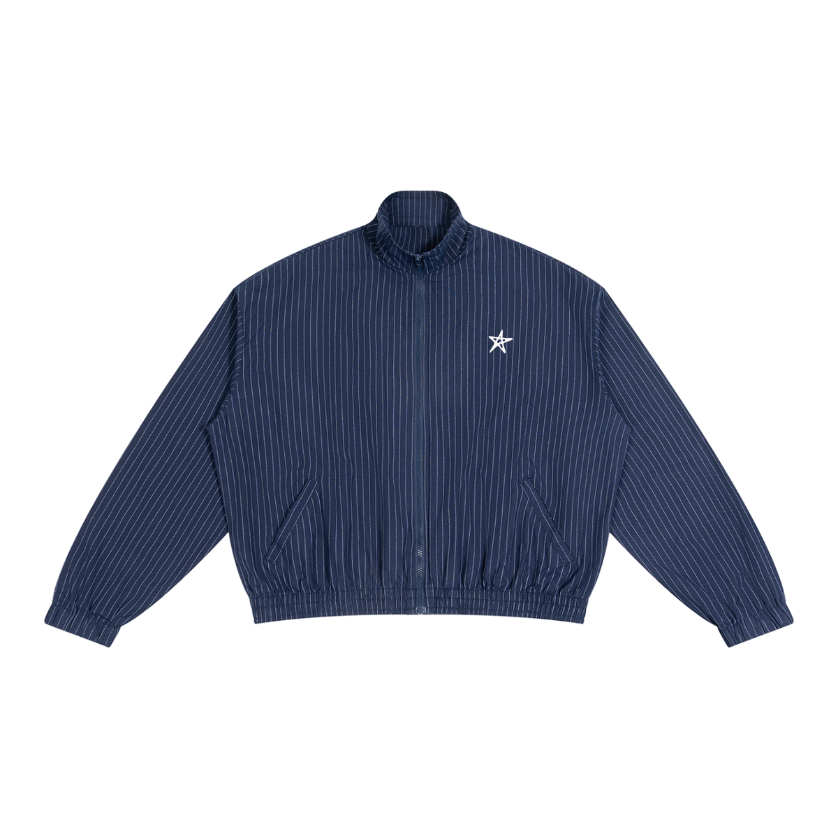 Unisex Striped Full-Zip Track Jacket