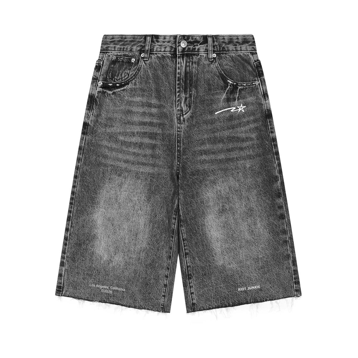 Men’s Vintage Wide Leg Denim Shorts