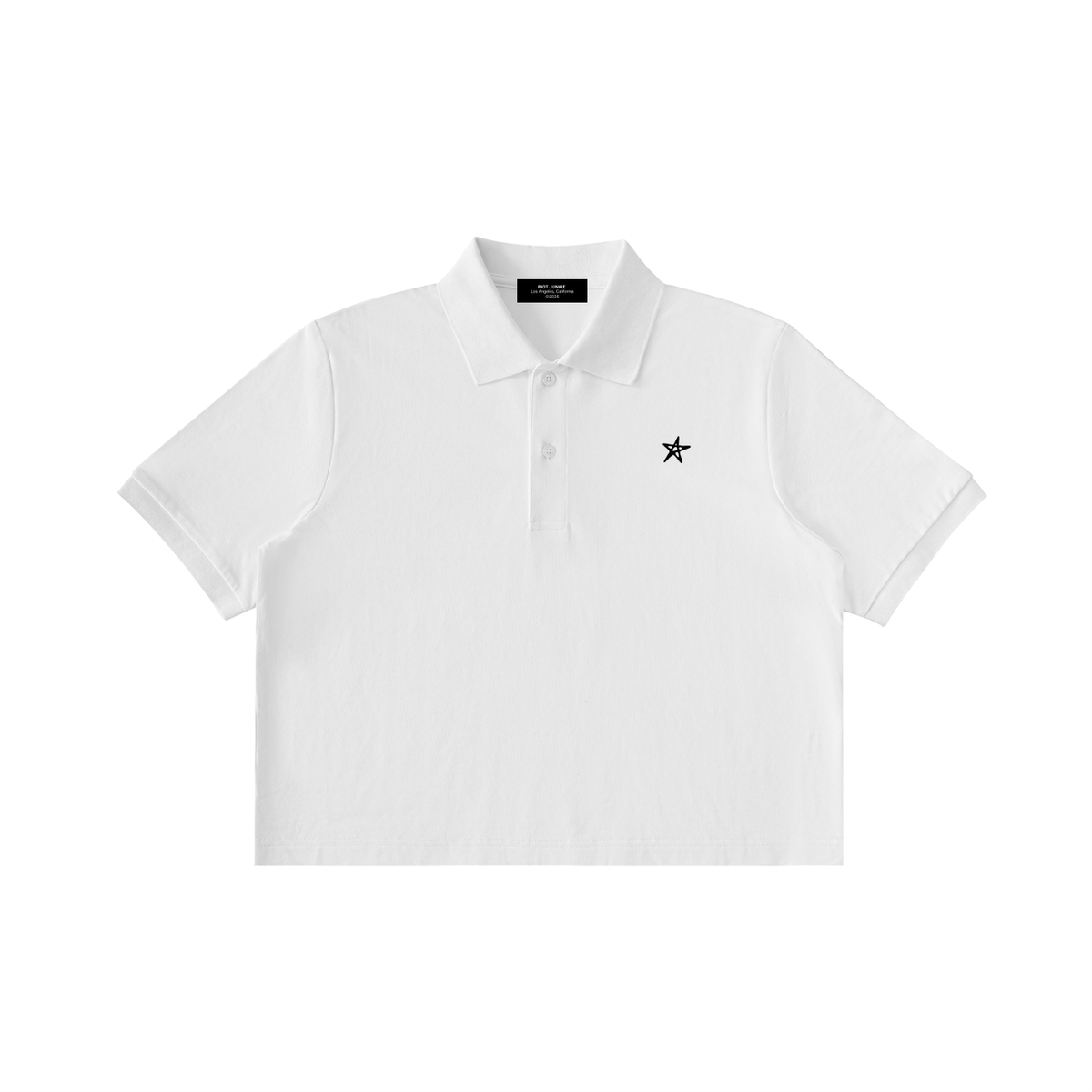 Essential Cropped Polo Shirt