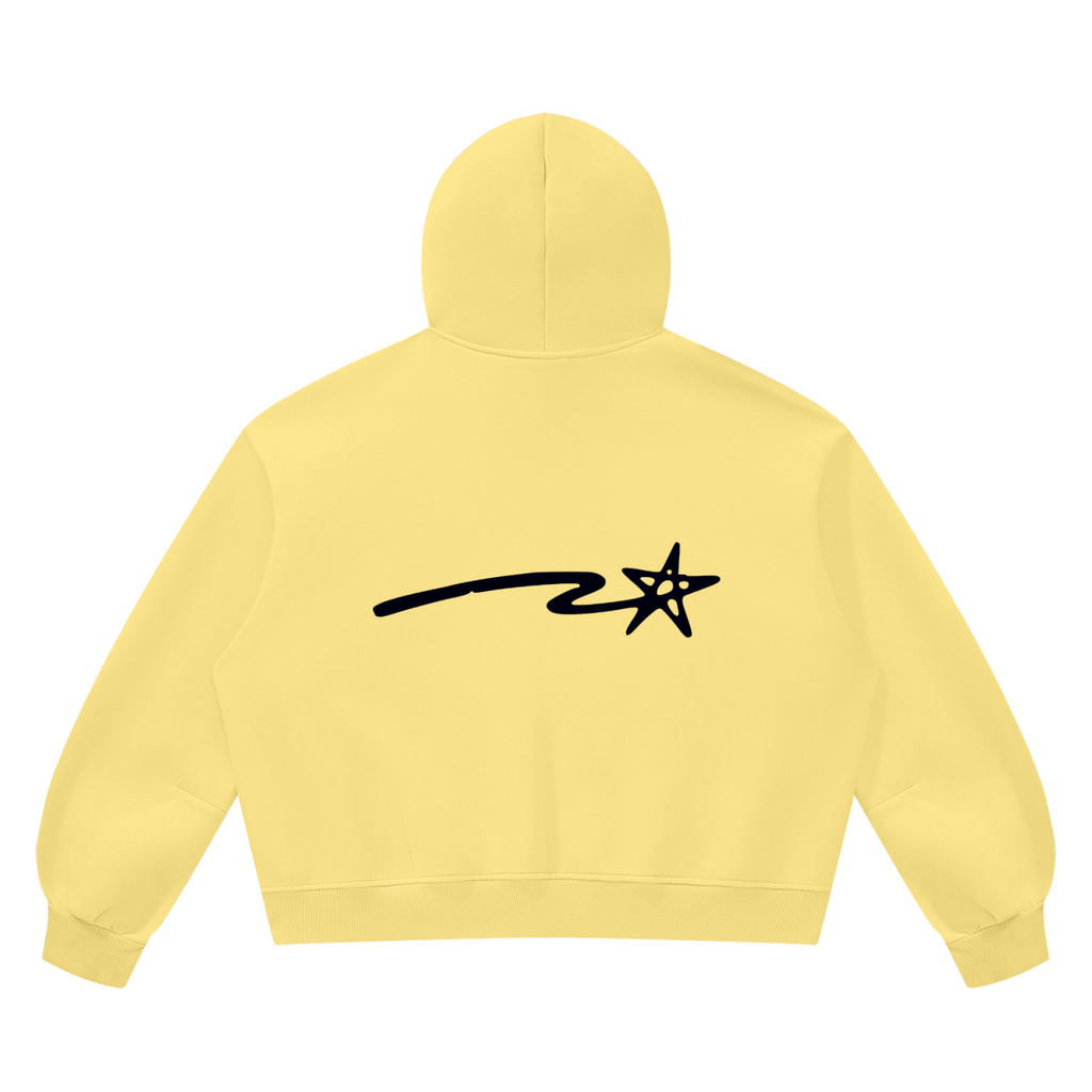 Unisex Vintage Wash Boxy Fleece Hoodie