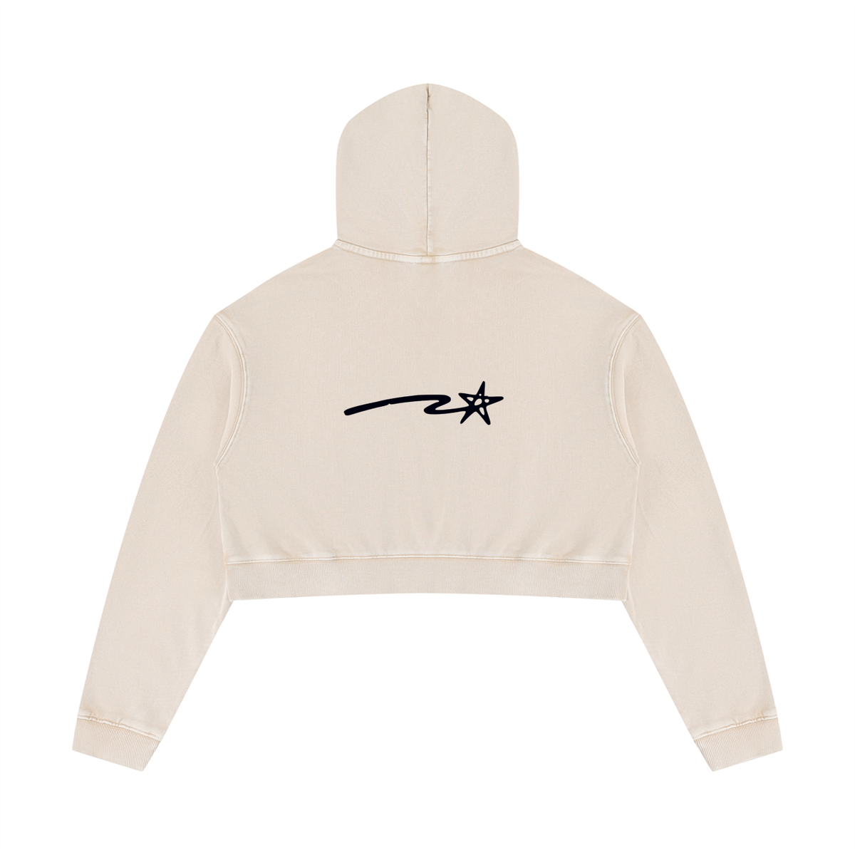 Women’s Mineral Washed Crop Hoodie