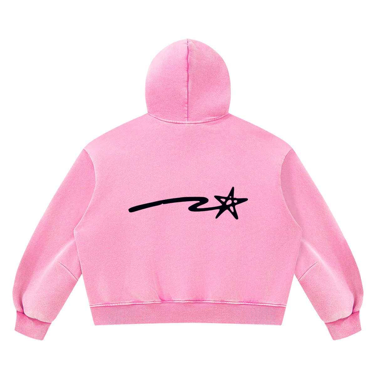 Unisex Vintage Wash Boxy Fleece Hoodie