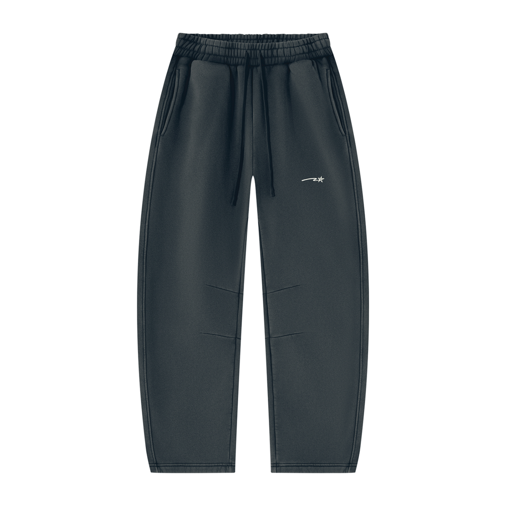 Unisex Vintage Wash Barrel Leg Fleece Sweatpants