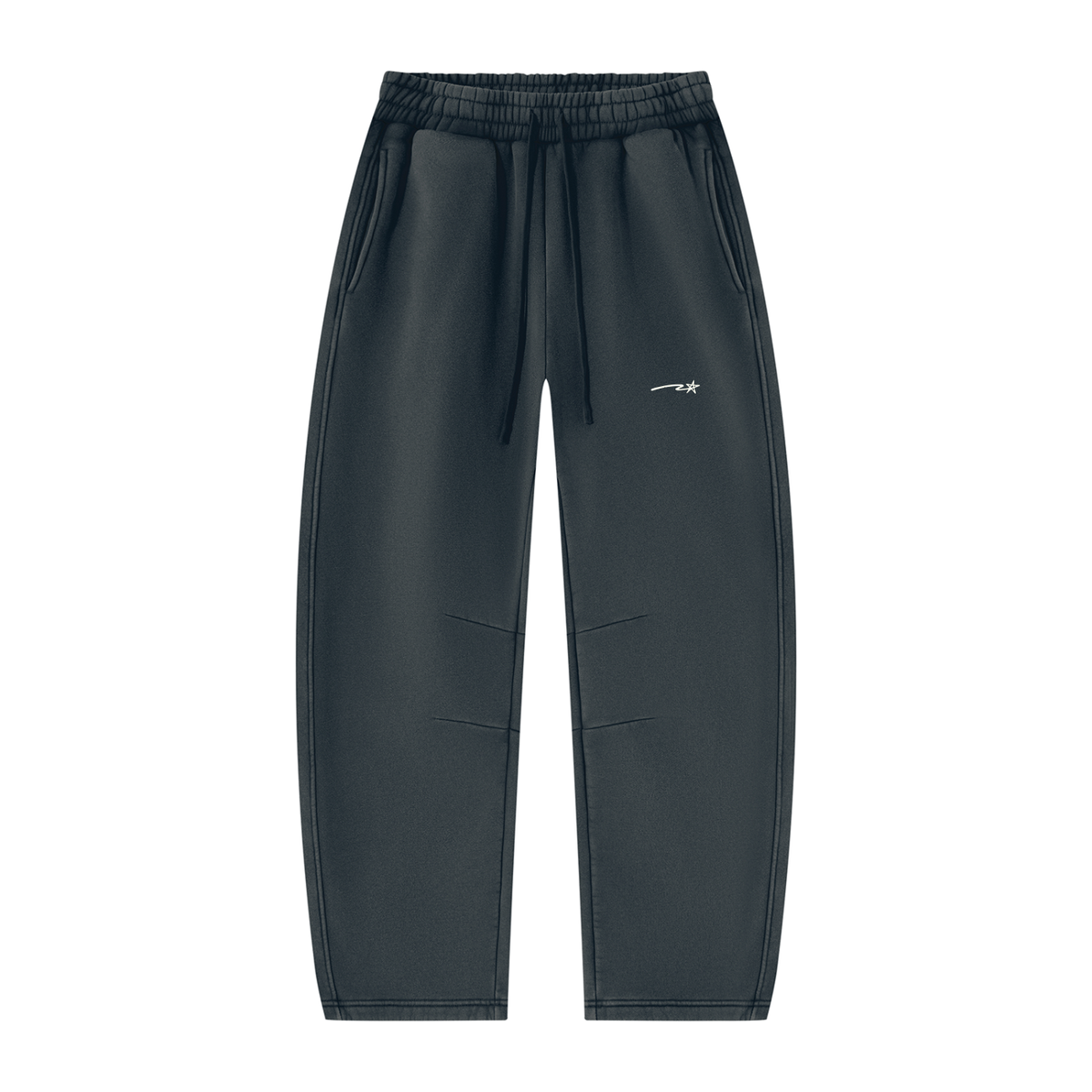 Unisex Vintage Wash Barrel Leg Fleece Sweatpants