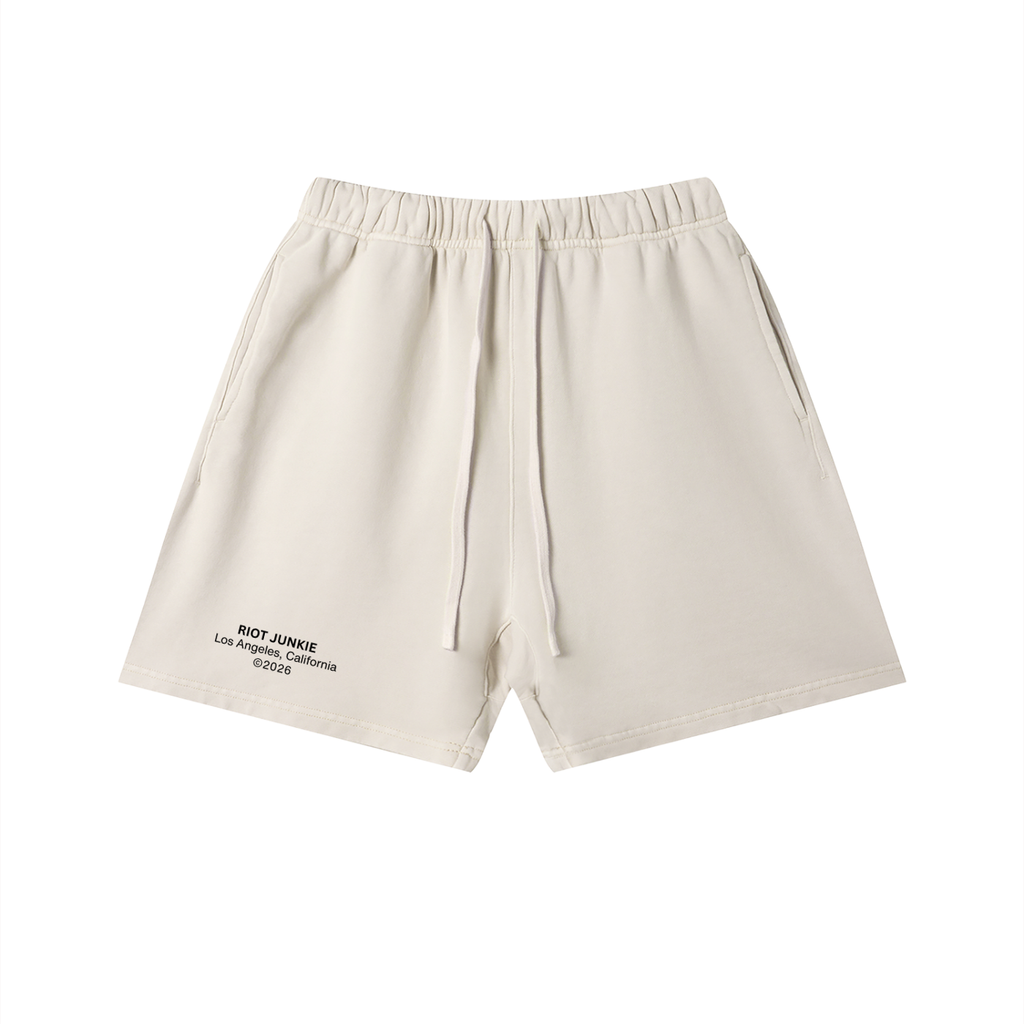Unisex Vintage Wash Cotton Shorts
