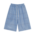 Unisex Plaid Drawstring Shorts