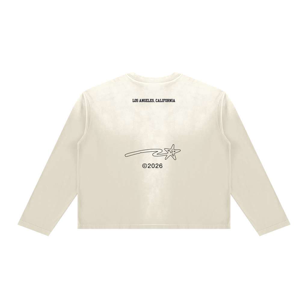 Unisex Sunfade Boxy Long Sleeve T-Shirt