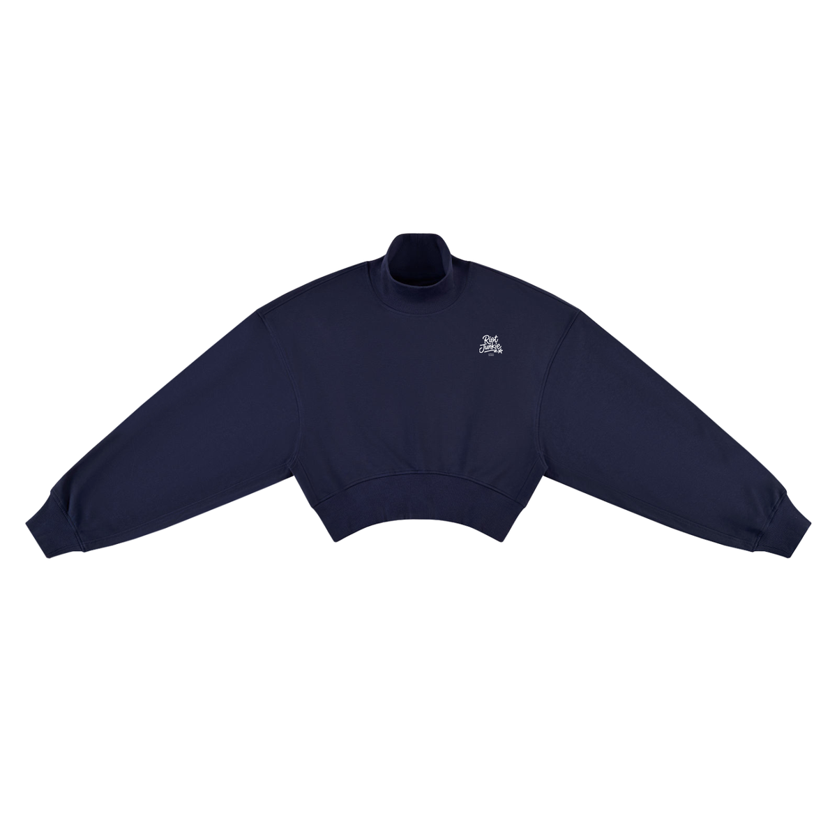 Women's Crop Mock Neck Sweatshirt