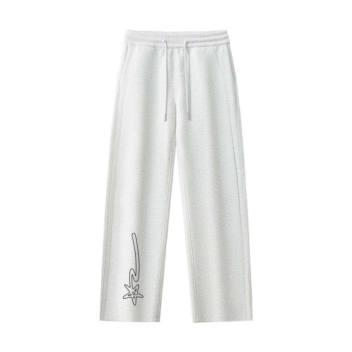 Essential Drawstring Straight-Leg Sweatpants