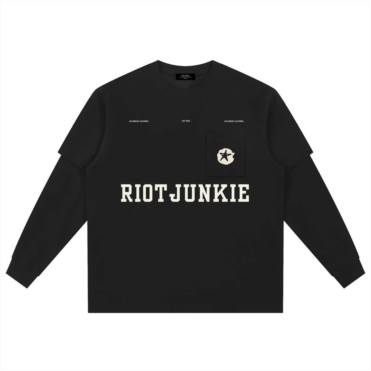 Layered Long Sleeve Oversized Tee