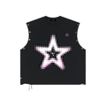 Distressed Grommet Eyelet Tank Top