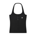 Women's Ribbed Henley Tank Top
