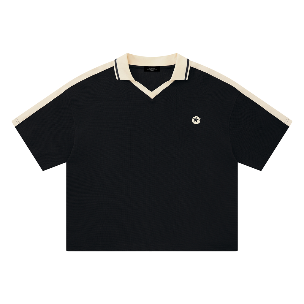 Unisex Color Block Polo Shirt