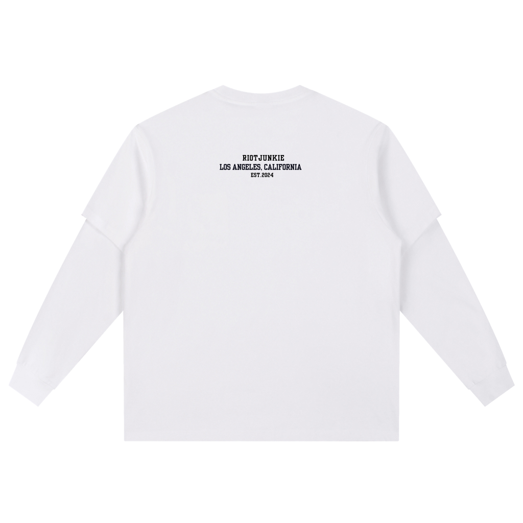 Layered Long Sleeve Oversized Tee