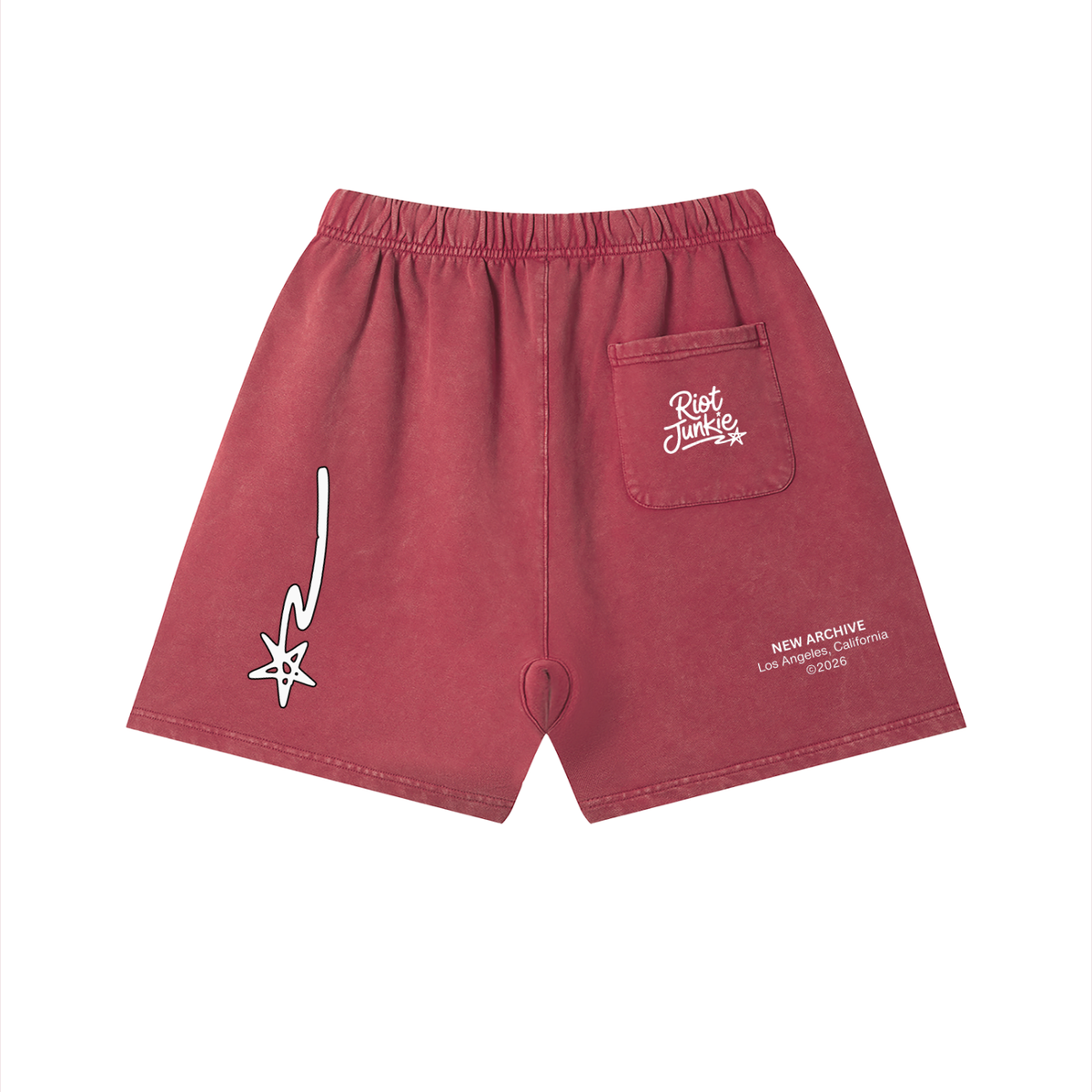 Unisex Vintage Wash Cotton Shorts