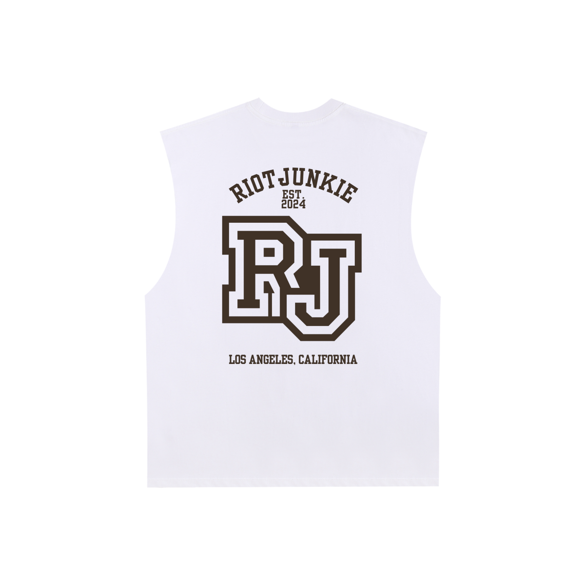 Raw Edge Cotton Tank Top